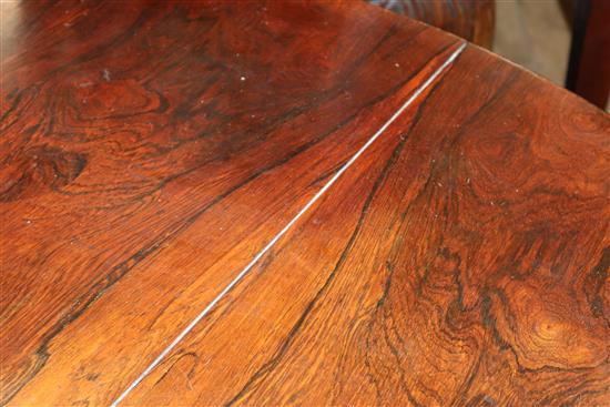 An early Victorian rosewood octagonal centre table W.106cm